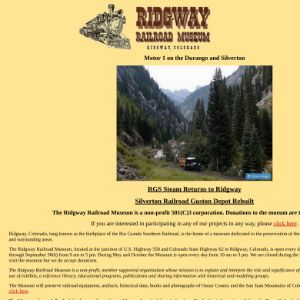 Logo for the Thumbnail of the Ridgway Railroad Museum website