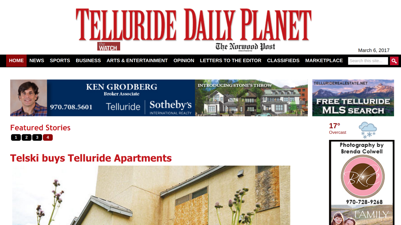 Telluride Daily Planet Telluride Colorado