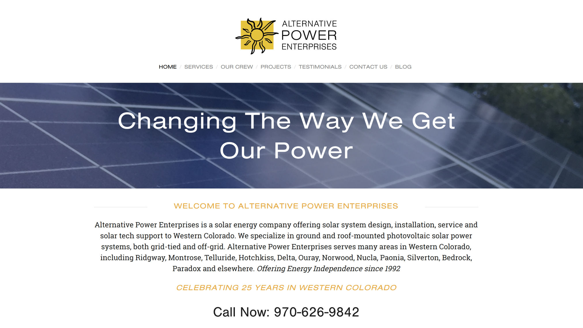Altnerative Power Enterprises Ridgway Colorado
