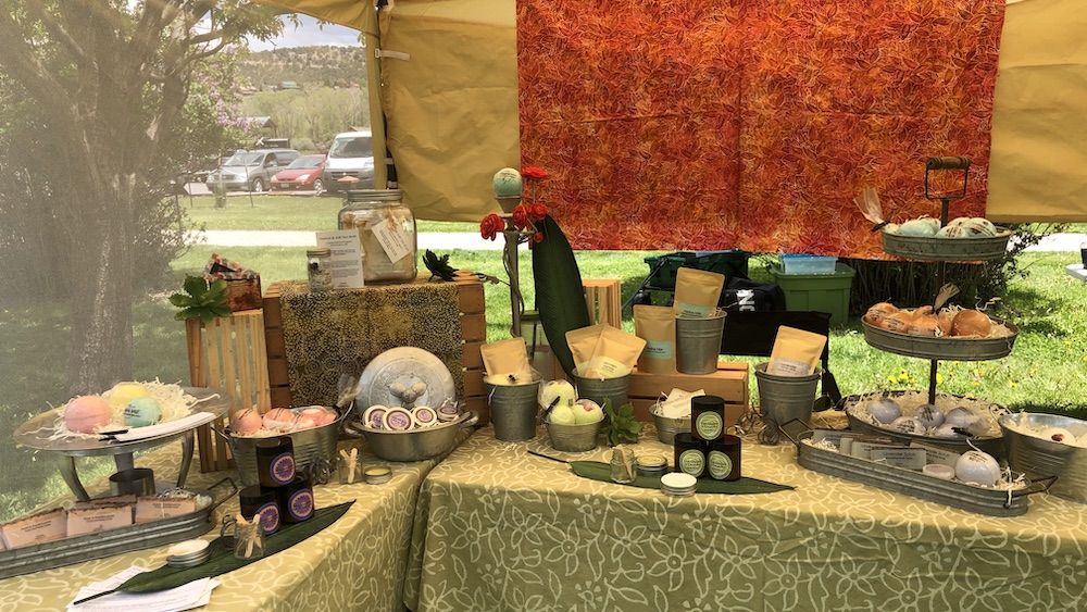 Handmade local products at the Ridgway Farmers Market