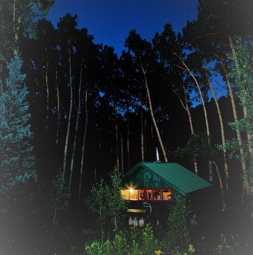 San Juan Huts night camping Ridgway Colorado