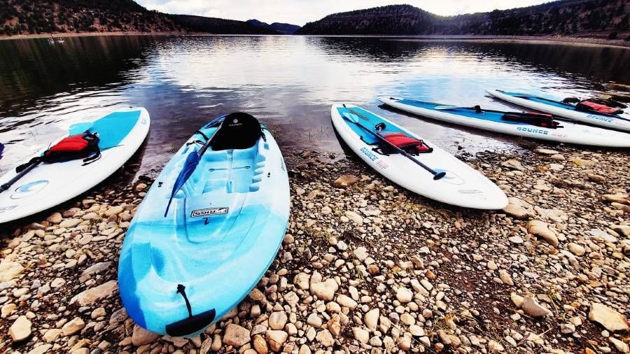Rental kayaks and paddle boards