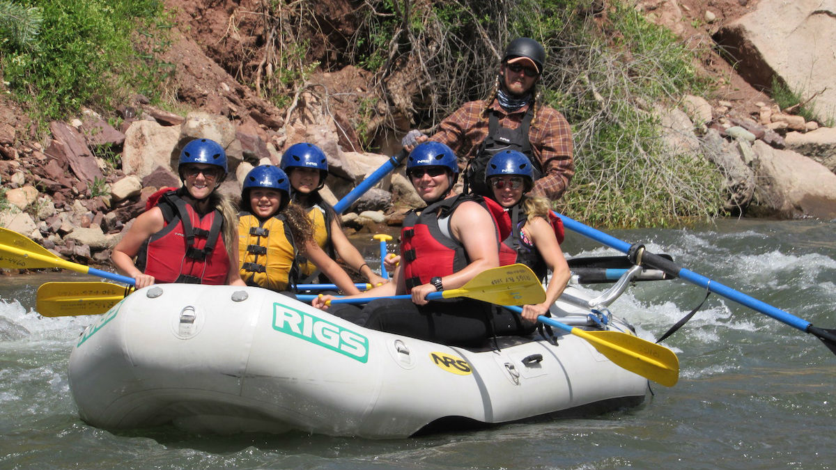 Family rafting provided by RIGS Adventure