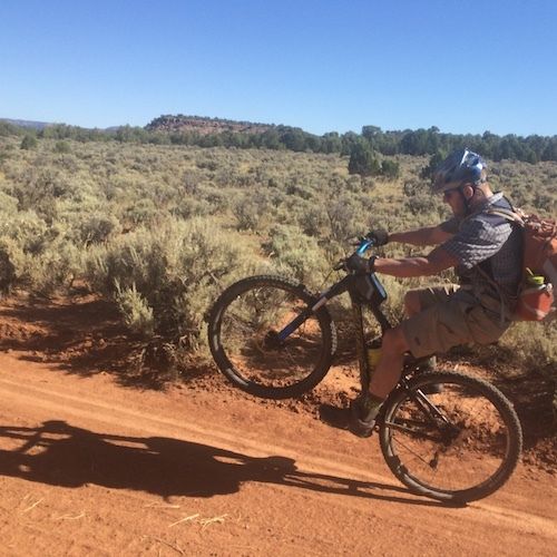 San Juan Huts John Phelps mountain biking to Moab Utah