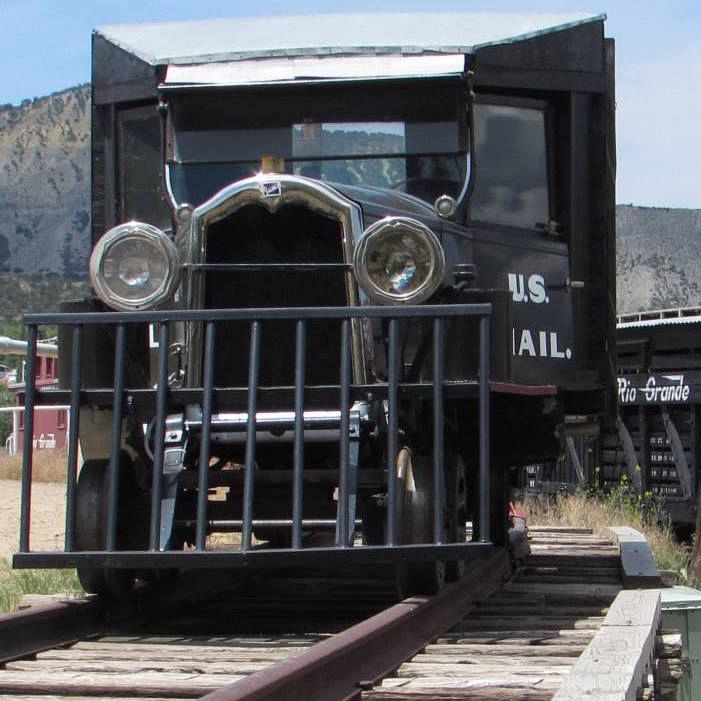 The Galloping Goose in Railroad Museum in Ridgway, Colorado.