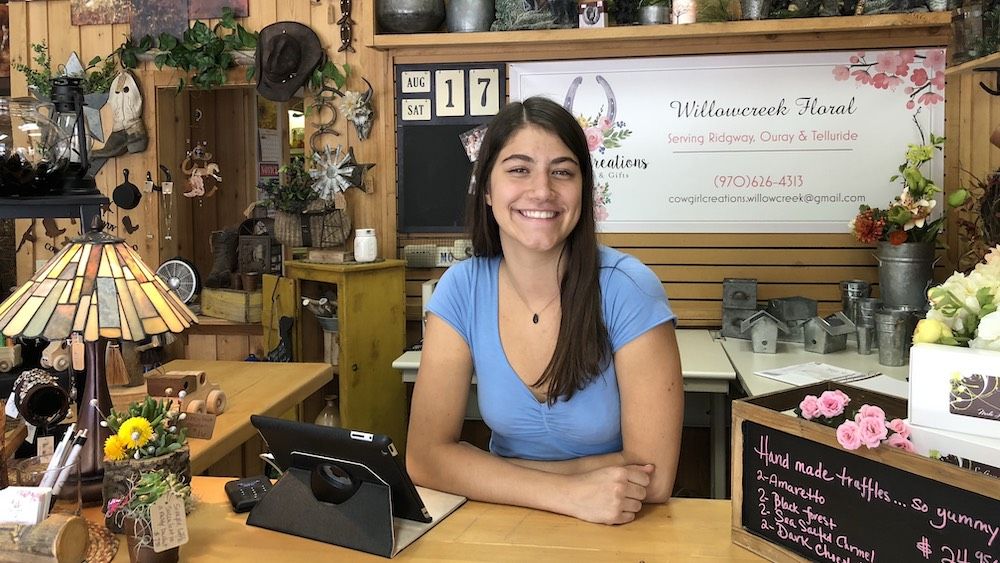 2019 RACC Youth Apprentice Ashley Medina working for Cowgirl Creations, Ridgway, Colo.