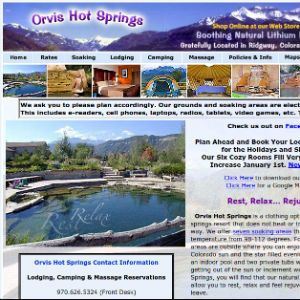 Logo for the Orvis Hot Springs and Spa