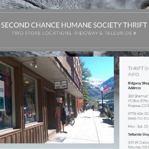 Logo for the Second Chance Humane Society Thrift Shop