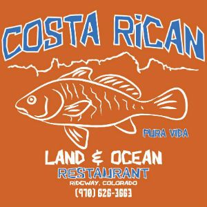 Logo for the Land & Ocean Costa Rican Restaurant