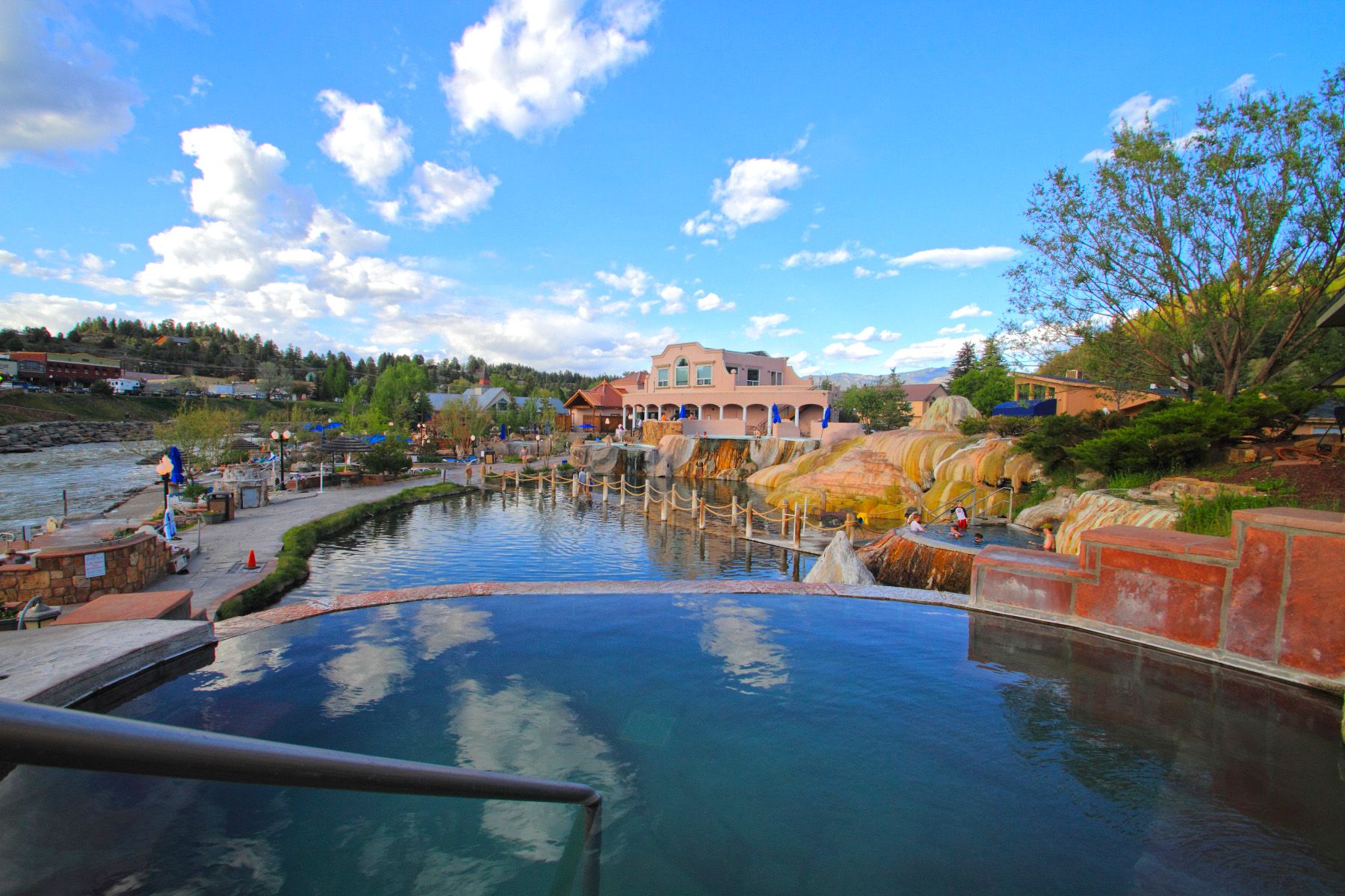 Hot springs in Pagosa Springs Colorado